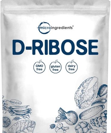 Pure D Ribose Powder, 1 KG (2.2 Pound and 200 Servings), Powerfully Supports Energy and Muscle Endurance, Pharmaceutical Grade