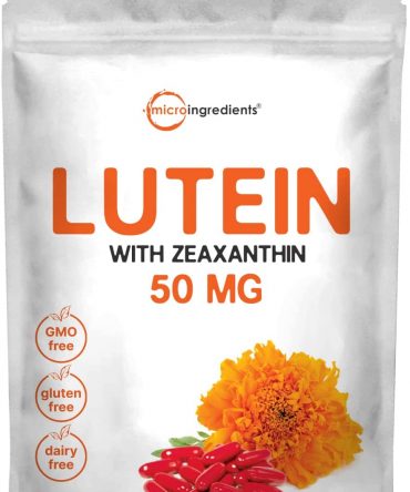 Lutein 50mg and Zeaxanthin Supplement, 200 Soft-gels, with Virgin Sunflower Seed Oil for Better Absorption, Lutein Vitamins for Eye Health and Visual Function, Premium Lutein Zeaxanthin