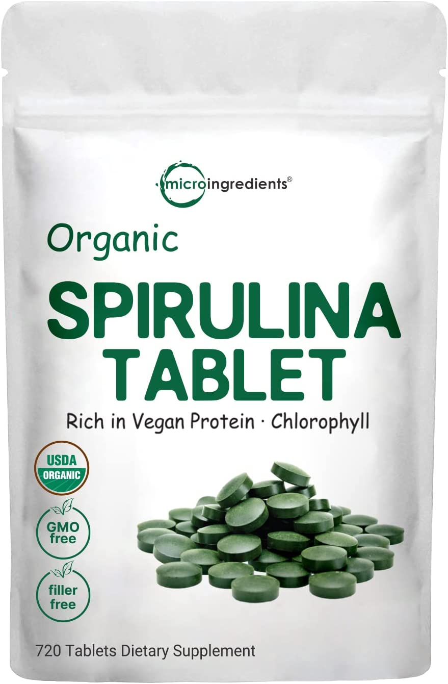 Micro Ingredients Organic Spirulina Tablet 500mg – Health With Wisdom