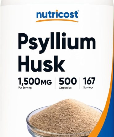 Nutricost Psyllium Husk 1500mg 500 Capsules